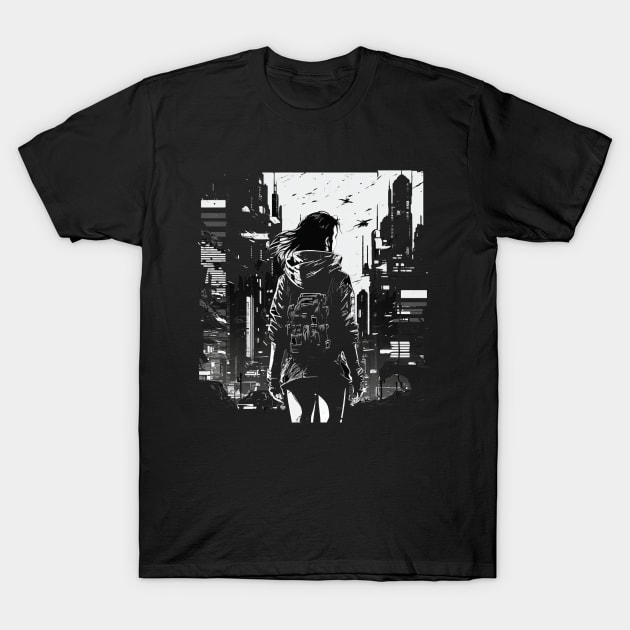 cyber city T-Shirt by Trontee